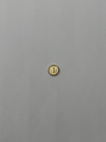 Herraje Letra I Oro amarillo 18k 0,37 Gr / 1 Cm