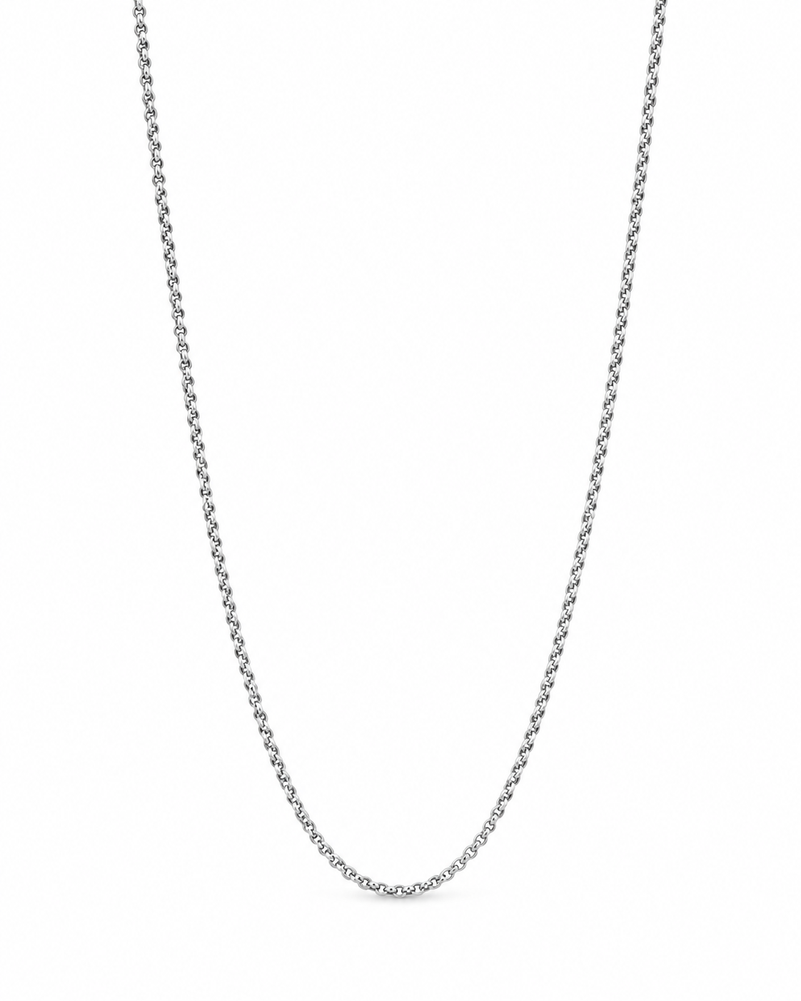 Cadena It Veneciana Oro blanco 18k +1 / 1,83 Gr / 0,8 mm / 50 Cm