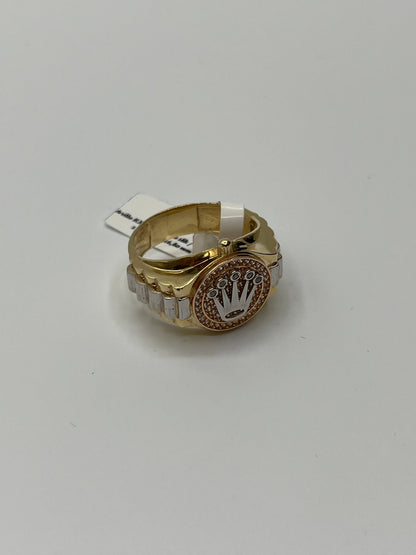 Anillo RX Oro amarillo 18k / Talla 9 1/2 / 7,21 Gr / 16,80 mm