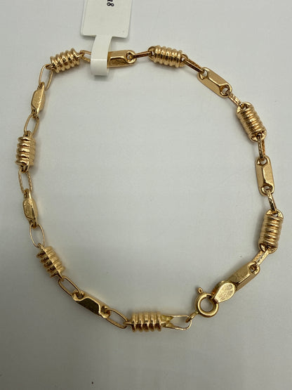 Pulso Rustico Oro amarillo 18k 4,30 Gr / 4,2 mm / 20 Cm