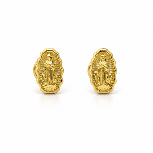 Topos Virgen Guadalupe Oro amarillo 18k 0,77 Gr / 8,2 mm