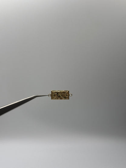 Herraje dolar Oro amarillo 18k 0,83 Gr / 0,85 Cm