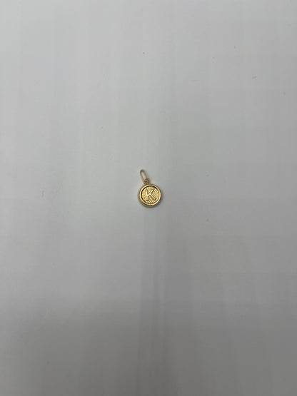 Dije Letra K Oro amarillo 18k 0,54 Gr / 10 mm / 1 Cm