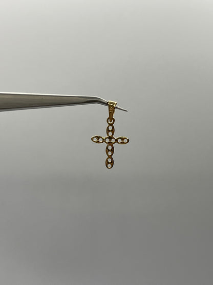 Dije Cruz GC Oro amarillo 18k 0,85 Gr / 15,50 mm / 2,15 Cm