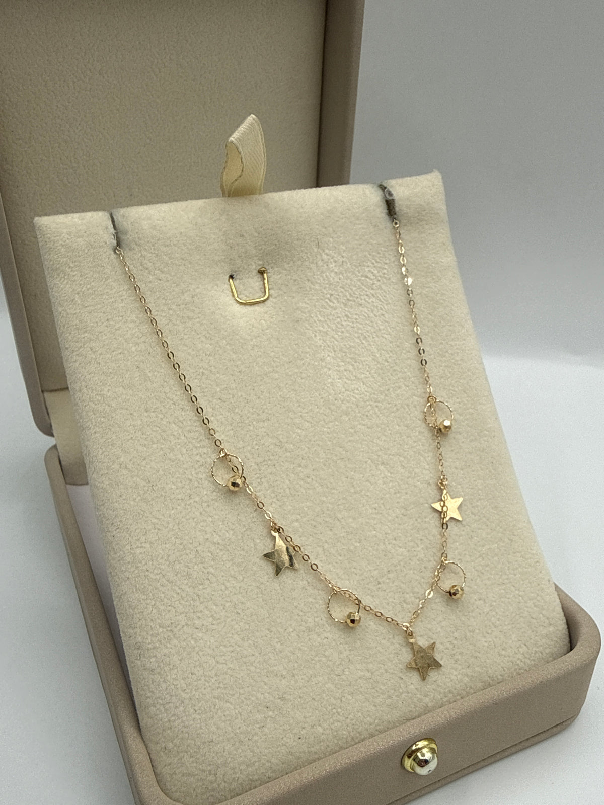 Cadena It Especial Rolon Estrellas Oro amarillo 18k +4 / 0,90 Gr / 6,5 mm / 45 Cm