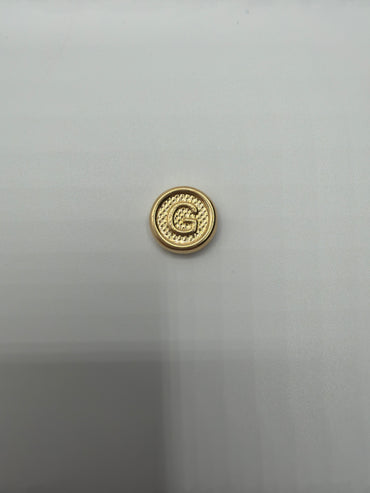 Herraje Letra G Oro amarillo 18k 0,34 Gr / 0,85 Cm