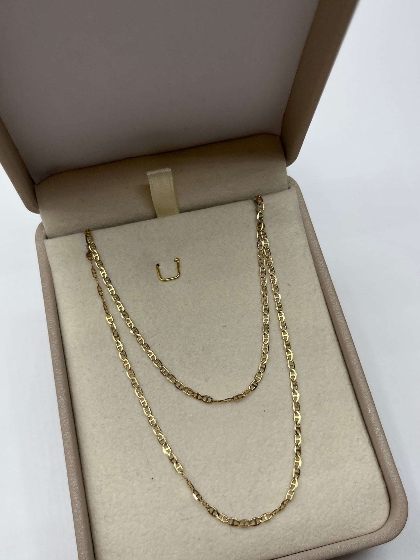 Cadena Plana Oro amarillo 18k 3,50 Gr / 2 mm / 65 Cm