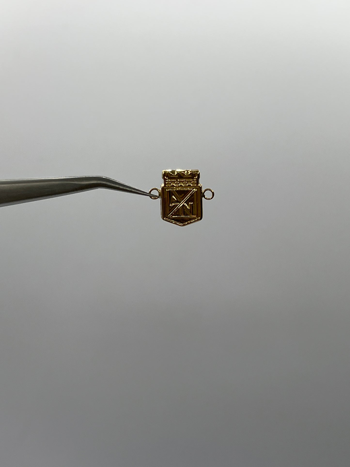 Herraje Atletico Nacional Oro amarillo 18k 0,54 Gr / 1,2 Cm