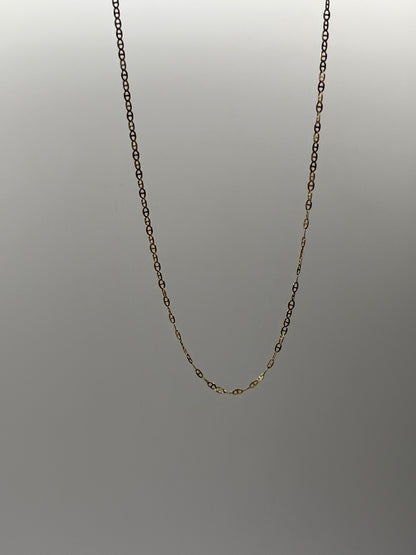 Cadena Plana Oro amarillo 18k 3,50 Gr / 2 mm / 65 Cm