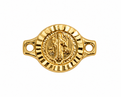 Herraje San Benito Diamantado Oro amarillo 18k 0,52 Gr / 1 Cm