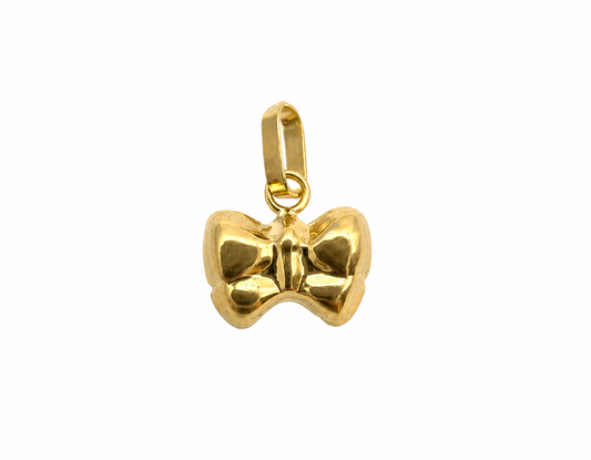 Dije Moño Oro amarillo 18k 0,39 Gr / 9 mm / 0,75 Cm