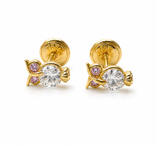 Topos Buho Oro amarillo 18k 1,09 Gr / 3,8 mm