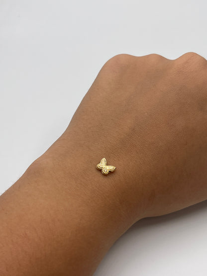 Herraje mariposa Oro amarillo 18k 0,21 Gr / 0,4 Cm