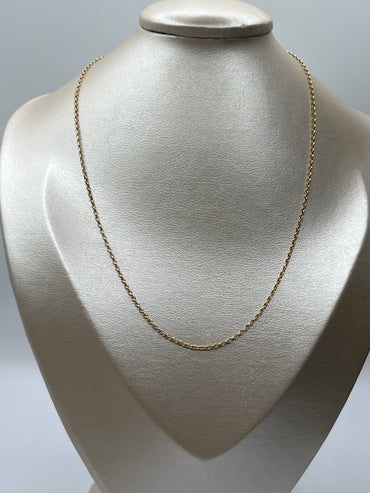 Cadena It Rolon Oro amarillo 18k +3 / 1,18 Gr / 1,71 mm / 45 Cm