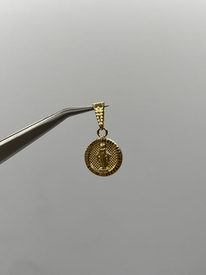 Dije virgen milagrosa Oro amarillo 18k 1,09 Gr / 11,60 mm / 1,5 Cm