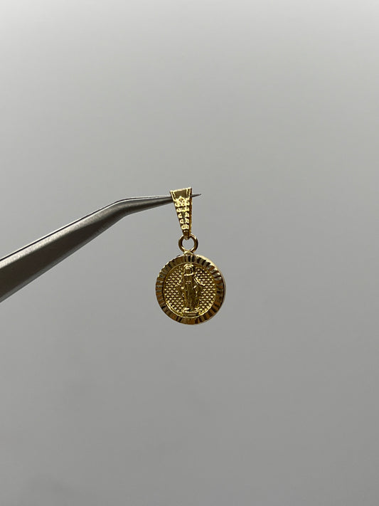 Dije virgen milagrosa Oro amarillo 18k 1,09 Gr / 11,60 mm / 1,5 Cm
