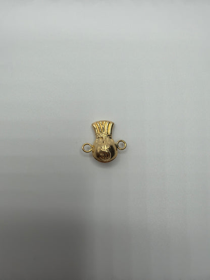 Herraje Bolsa Dinero Oro amarillo 18k 0,41 Gr / 1,2 Cm
