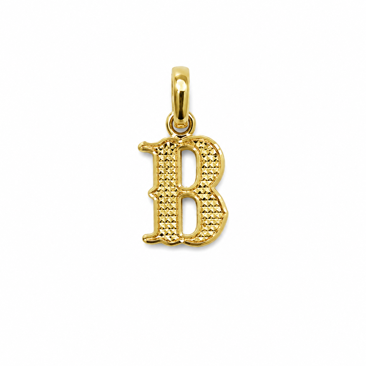 Dije Letra B Oro amarillo 18k 0,53 Gr / 7,80 mm / 1,2 Cm
