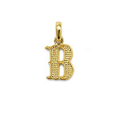 Dije Letra B Oro amarillo 18k 0,53 Gr / 7,80 mm / 1,2 Cm