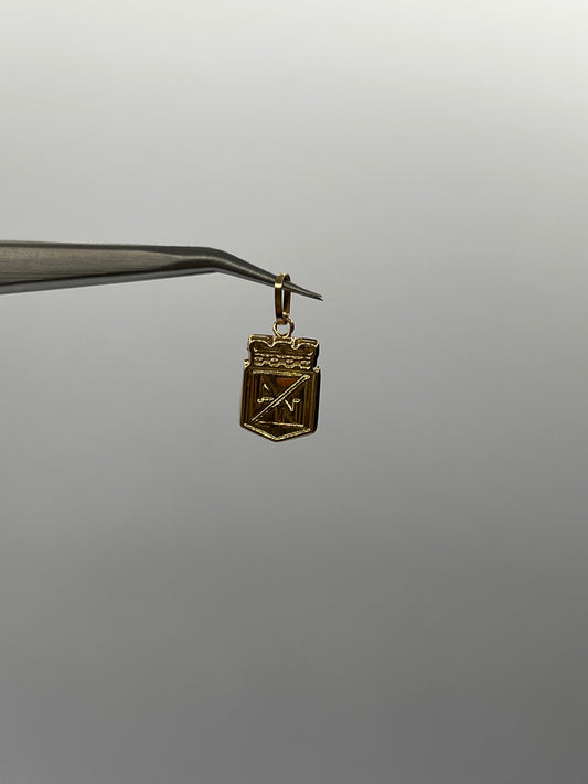 Dije Atletico Nacional Oro amarillo 18k 0,55 Gr / 9,15 mm / 1,5 Cm