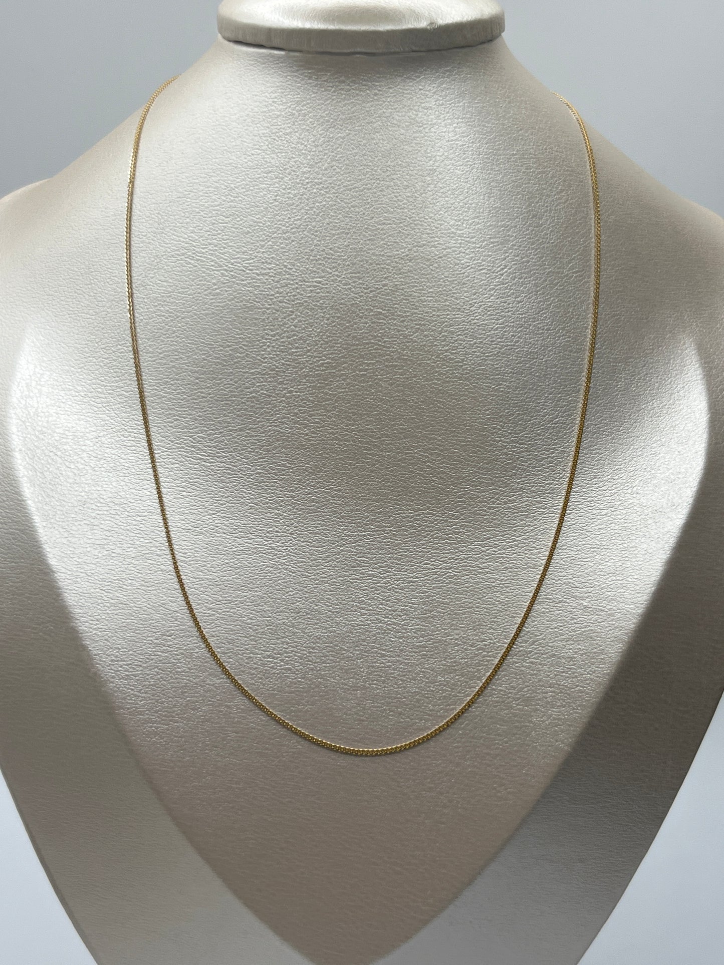 Cadena It Mini Franco Oro amarillo y Oro blanco 18k +3 / 1,8 Gr / 1 mm / 45 Cm