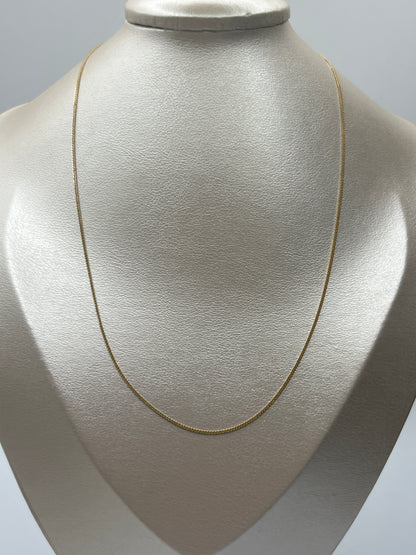 Cadena It Franco Oro amarillo 18k +3 / 1,57 Gr / 1 mm / 50 Cm