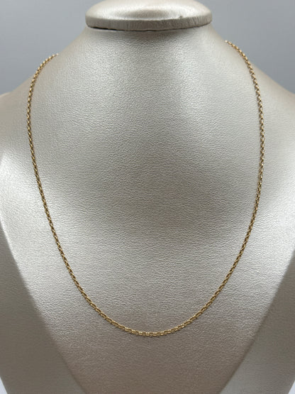Cadena It Rolon Oro amarillo 18k +3 / 1,16 Gr / 1 mm / 45 Cm