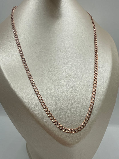 Cadena It Cubana Oro rosa 18k +1 / 8,00 Gr / 3 mm / 60 Cm