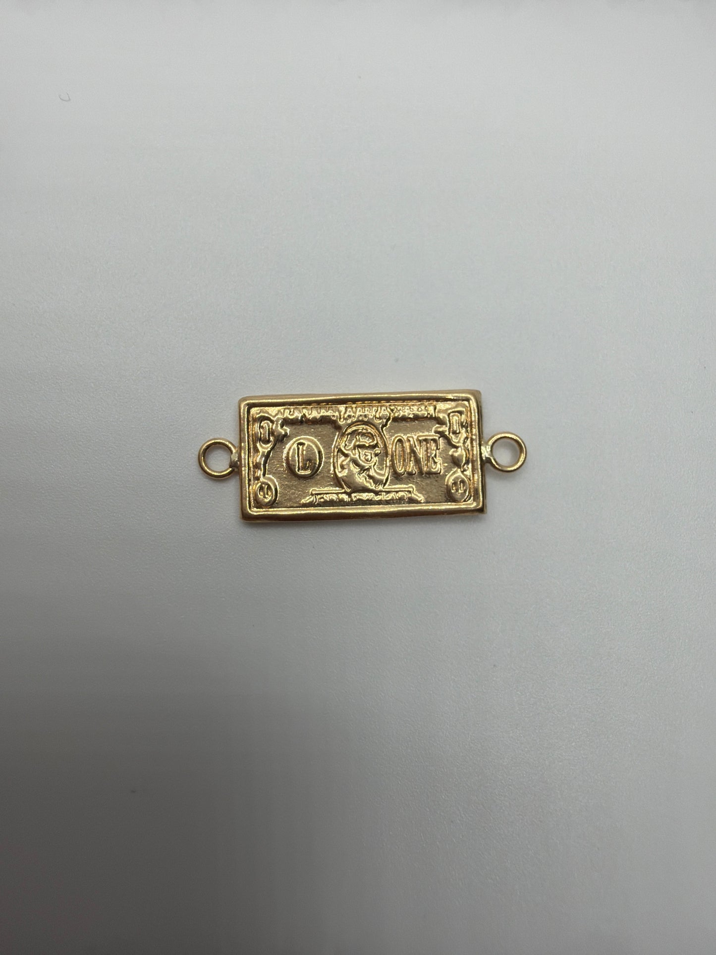 Herraje Dolar Oro amarillo 18k 0,73 Gr / 0,8 Cm