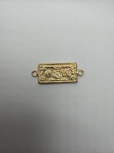 Herraje Dolar Oro amarillo 18k 0,73 Gr / 0,8 Cm