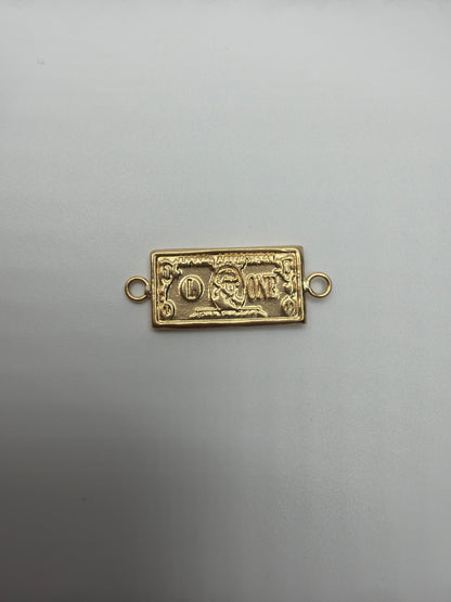 Herraje Dolar Oro amarillo 18k 0,73 Gr / 0,8 Cm