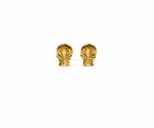 Topos estrella diamantada Oro amarillo 18k 0,50 Gr / 5,25 mm