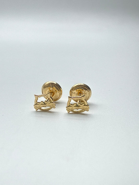 Topos Gato Oro amarillo 18k 0,61 Gr / 5 mm