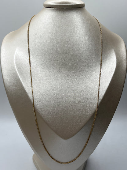 Cadena Franco Oro amarillo y Oro blanco 18k +3 / 2,12 Gr / 1,30 mm / 60 Cm