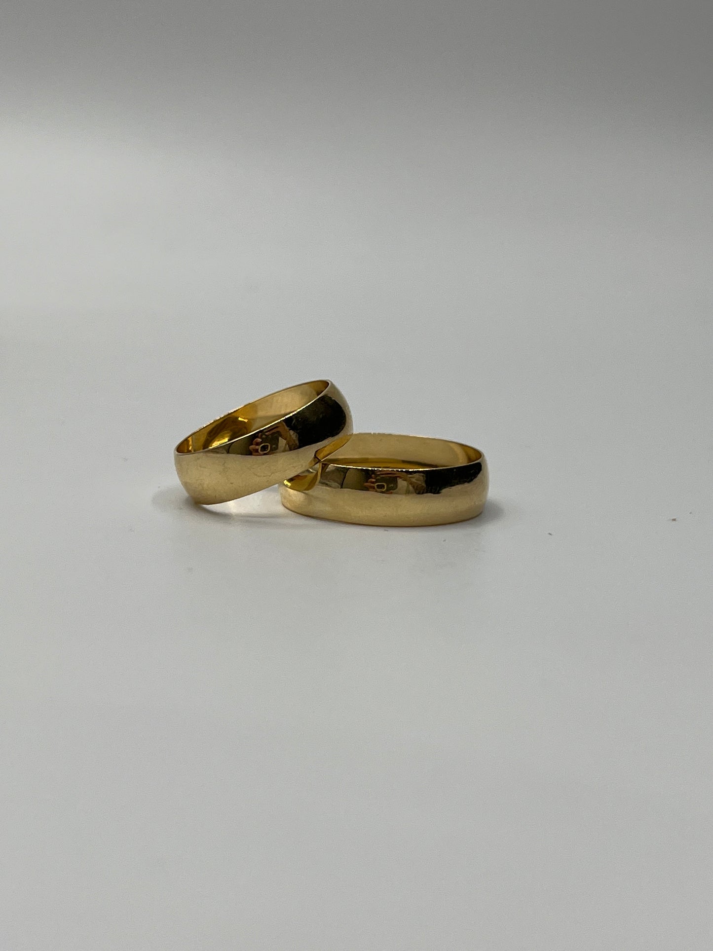 Set Argollas Matrimonio Lisa / 4,04 Gr / Talla 7 y 10 3/4 / 5.90mm