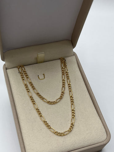 Cadena It Figaro Oro amarillo 18k 6,22 Gr / 2,90 mm / 60 Cm