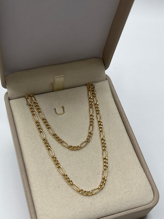 Cadena It Figaro Oro amarillo 18k 6,22 Gr / 2,90 mm / 60 Cm