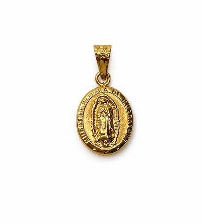 Dije Virgen Guadalupe Oro amarillo 18k 0,67 Gr / 10 mm / 1,4 Cm