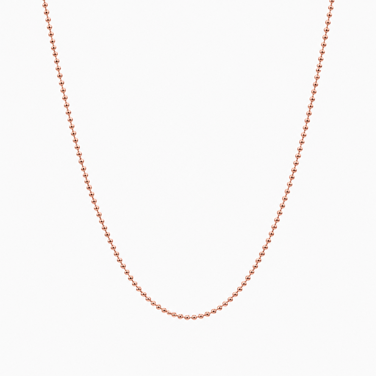 Cadena It Militar Oro rosa 18k +2 / 2,35 Gr / 1 mm / 60 Cm