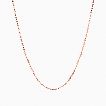 Cadena It Militar Oro rosa 18k +2 / 2,35 Gr / 1 mm / 60 Cm