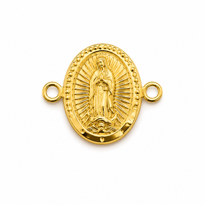 Herraje Virgen Guadalupe Oro amarillo 18k 0,48 Gr / 1,3 Cm