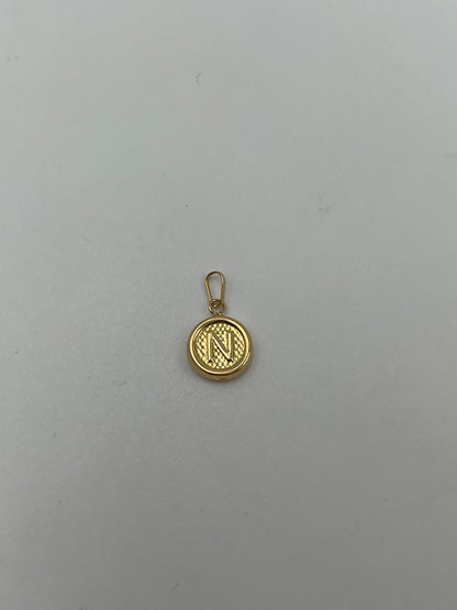 Dije letra N Oro amarillo 18k 0,44 Gr / 10 mm / 1,1 Cm