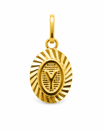 Dije Letra Y Oro amarillo 18k 0,46 Gr / 7,50 mm / 1,2 Cm