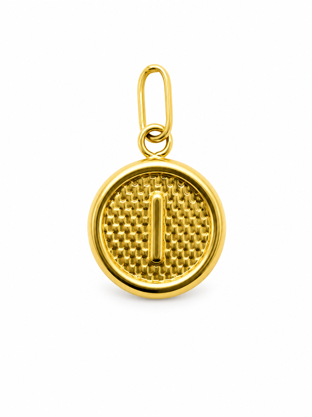 Dije Letra I Oro amarillo 18k 0,46 Gr / 10 mm / 1 Cm