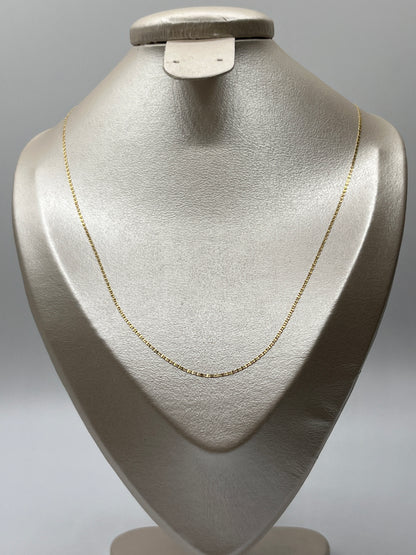 Cadena It plana Oro amarillo 18k +3 / 1,13 Gr / 1,02 mm / 45 Cm