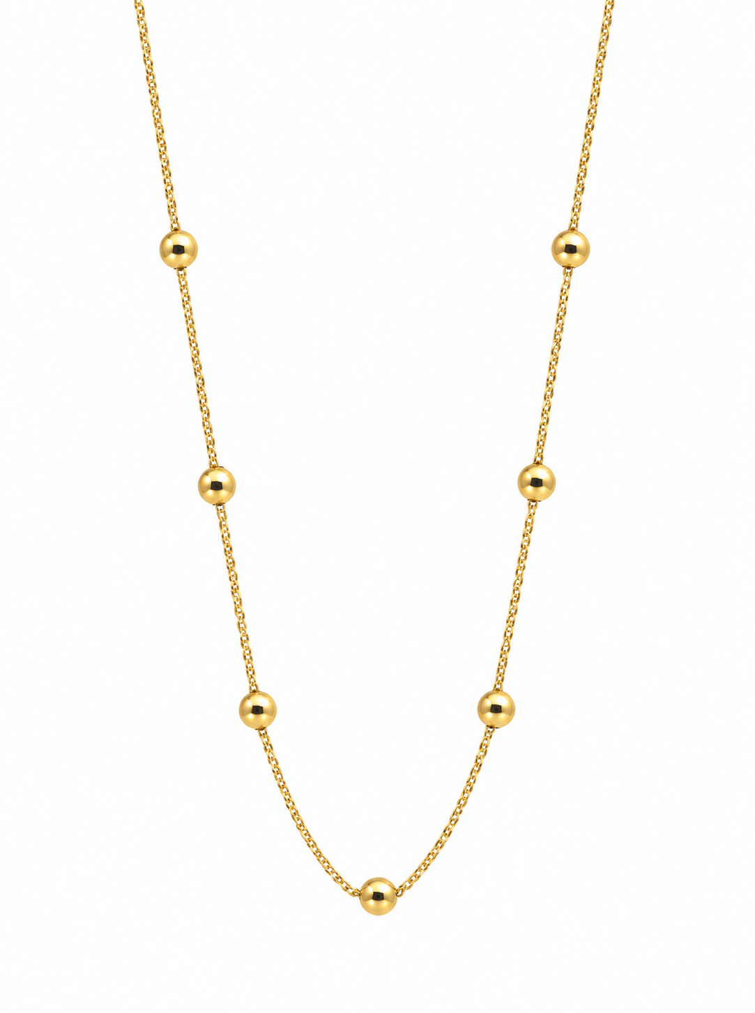 Cadena It Especial Franco Bola Oro amarillo 18k +4 / 0,70 Gr / 2,5 mm / 45 Cm