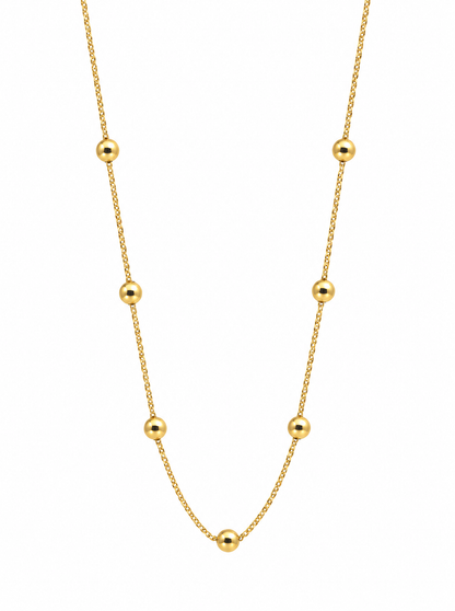 Cadena It Especial Franco Bola Oro amarillo 18k +4 / 0,70 Gr / 2,5 mm / 45 Cm