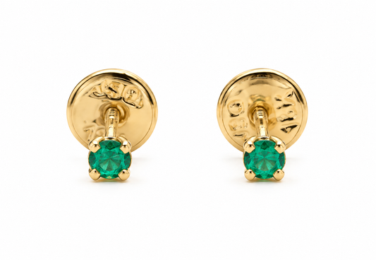 Topos Esmeralda Oro Amarillo 18k / 0.37 Gr / 2mm