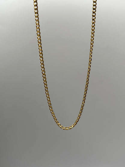 Cadena It Mini Cubana Oro amarillo 18k +2 / 2,57 Gr / 2,5 mm / 50 Cm