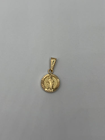 Dije virgen milagrosa Oro amarillo 18k 1,09 Gr / 11,60 mm / 1,5 Cm